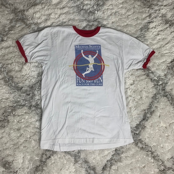 The Office Michael Scott’s Fun Run White XL Shirt - Picture 1 of 6